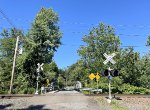 This is a pedestrian grade crossing that connects to Lackawanna Avenue 